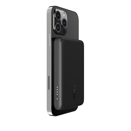 Belkin Wireless Power Bank w/ MagSafe Compatible 7.5W Wireless Charging - Portable Magnetic Charging Bank - Compatible w/ iPhone 15, 15 Plus, 15 Pro, 15 Pro Max, iPhone 14, AirPods, & More - Black