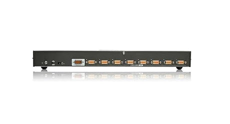 IOGEAR 8-Port USB PS/2 Combo KVMP Switch GCS1808 (Black) 8-Port USB PS/2 KVMP Switch