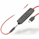 HP Poly Blackwire C3220 Headset - Stereo - USB Type C - Wired - 32 Ohm - 20 Hz - 20 kHz - Over-The-Head, Over-The-Ear - Binaural - Supra-aural - 5.20 ft Cable - Noise Cancelling Microphone - Black