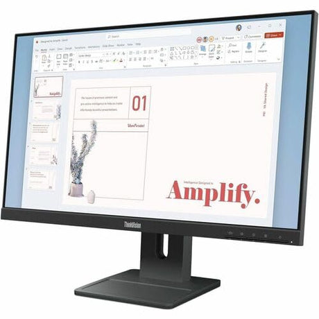Lenovo ThinkVision E24-40 24 Class Full HD LED Monitor - 16:9 - Raven Black - 23.8 Viewable - in-Plane Switching (IPS) Technology - WLED Backlight - 1920 x 1080-16.7 Million Colors - 250 Nit - 4 m