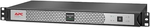 APC Smart-UPS, Line Interactive, 500VA, Lithium-ion, Rackmount 1U, 120V, 4X NEMA 5-15R outlets, Short Depth SCL500RM1U