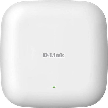 D-Link Nuclias Connect AC1300 Wave 2 Dual-Band PoE Access Point, MU-MIMO, Gigabit Port, Wall or Ceiling Mount, Supports 802.3af PoE, WiFi Bridge Mode, 16 SSID (DAP-2610), white AC1300 Access Point