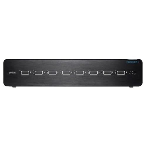 Belkin Universal 2nd Gen Secure KVM Switch, 8-Port Dual Head w/ CAC