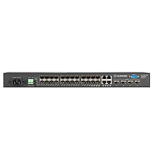 Black Box Network Services GIGABIT Managed ETHERNET SFP Fiber Switch - 28-Port