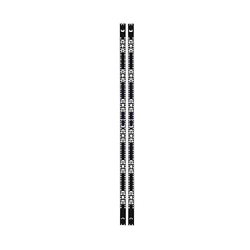 Tripp Lite Rack Enclosure Vertical Equipment Management Bars for Additional Cable Management and 0U Vertical PDUs, 48U Rack Mount, Single-Width, 1 Pair, 5-Year Warranty (SRVRTBAR48SGL)