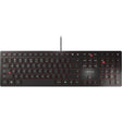Cherry KC 6000 Slim Keyboard - Cable Connectivity - USB Interface - 104 Key - English (US) - Multimedia Hot Key(s) - QWERTZ Keys Layout - SX - Black