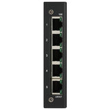 Tripp Lite Industrial 5 Port Ethernet Network Switch 10/100 Mbps -40° to 167°F Temperature Range Unmanaged Splitter TAA Compliant DIN Mount (NFI-U05)