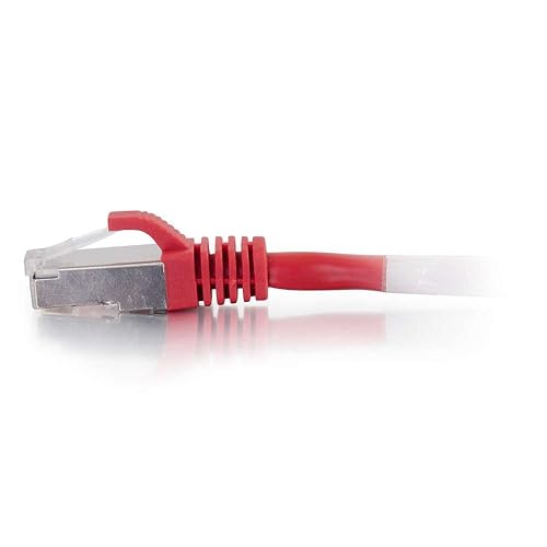 C2G 00843 Cat6 Cable - Snagless Shielded Ethernet Network Patch Cable, Red (2 Feet, 0.60 Meters) 2 Feet Red