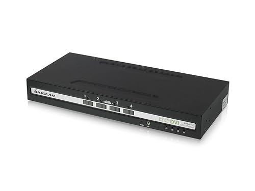 IOGEAR 4-Port Single View DVI PP4.0 Secure KVM Switch W/Audio Connections. TAA COMPLIA
