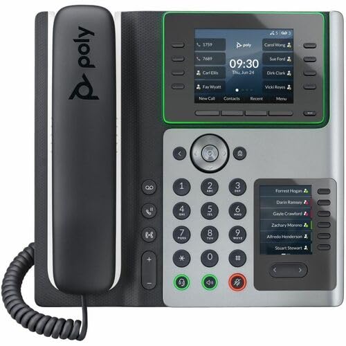 Hewlett Packard 89B54AAABA Poly Edge E400 Ip Phone And Poe-enabled With Power Supply - Us
