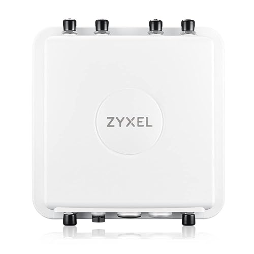 Zyxel WiFi 6 AX3000 Wireless Outdoor Long Distance Access Point | External Antennas (Not Included) | Mesh and Point to Point Bridge | Cloud, App, or Direct MGMT | POE+ |1 Year Nebula Pro | WAX655E WiFi 6 | AXE5400 | Outdoor