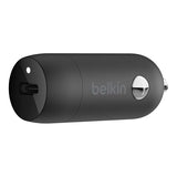 Belkin Boost?Charge™ 30W Fast Car Charger, Compact Design w/USB-C Power Delivery Port, USB-C to Lightning Cable Included, Universal Compatibility for iPhone 14 Series, iPad, and More - Black