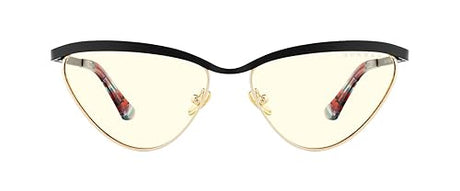 Gunnar Gaming & Computer Glasses - Year of the Dragon - Frame Color: Onyx - Gold, Lens Tint: Clear (Blocks 35% Blue Light & 100% UV Light) - Blue Light Blocking Glasses, Onyx lens: clear (35% blue