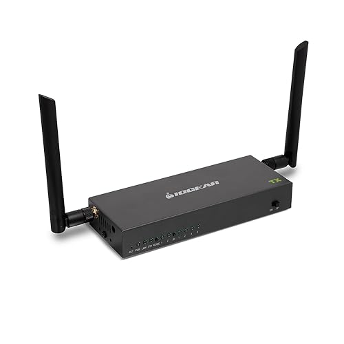 IOGEAR Long Range Wireless Switch/Splitter Transmitter for GWLRSSKIT4K Kit, HDMI UHD 4K@60Hz Support, Up to 600 ft/182 m with IR, RS-232 and Keyboard Mouse Extender, Transmitter only (GWLRSSKIT4KTX)