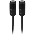 iLive ISBW240BDL ISBW240BDL Bluetooth Indoor and Outdoor Waterproof Speakers with Removable Stakes, 2 Count, Black