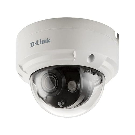 D-Link Vigilance 4 Outdoor PoE Dome Security Camera, H.265, IP66, IK10, Motion Detection & Night Vision, Business Home Surveillance Network System (DCS-4614EK)