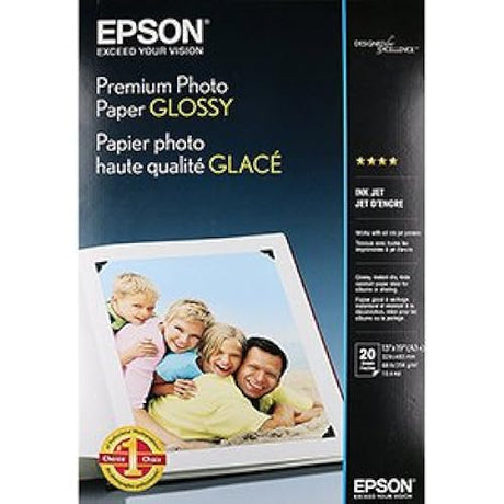 Epson S041289 Premium Photo Paper Glossy, SB, (13x19), 20 sheets Ink