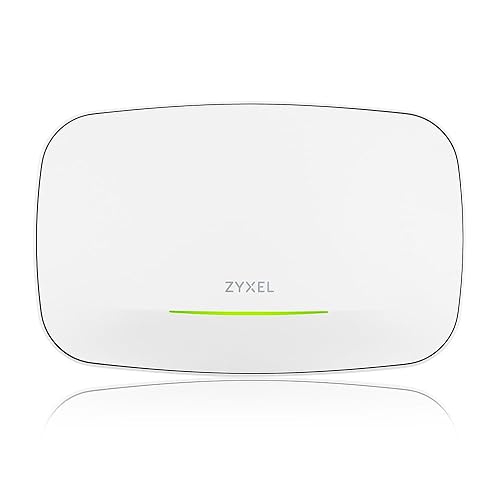 Zyxel WiFi 7 BE11000 Wireless MultiGig Pro Access Point | 2 x 2.5Gb Ethernet | Tri-Band Operation | Mesh and PTP Bridge | Cloud, App, Direct or Controller Management | POE+ | NWA130BE
