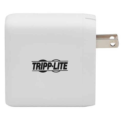 Tripp Lite USB C Wall Charger 2-Port Compact Gan Technology 68W Charging PD3.0 White (U280-W02-68C2-G)