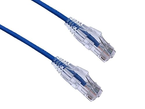 Axiom 5FT CAT6A BENDNFLEX Ultra-Thin SNAGLESS Patch Cable 650MHZ (Blue)