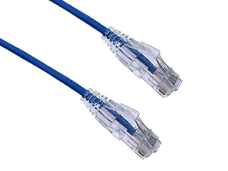 AXIOM 6FT CAT6A BENDNFLEX Ultra-Thin SNAGLESS Patch Cable 650MHZ (Blue)