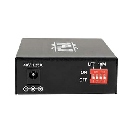 Tripp Lite Singlemode Fiber Media Converter, Fiber to Ethernet Converter, Gigabit, POE+, 10/100/1000 SC, 1310 nm, 20 km (N785-P01-SC-SM1) Singlemode 20 km (12.4 mi) SC / Singlemode