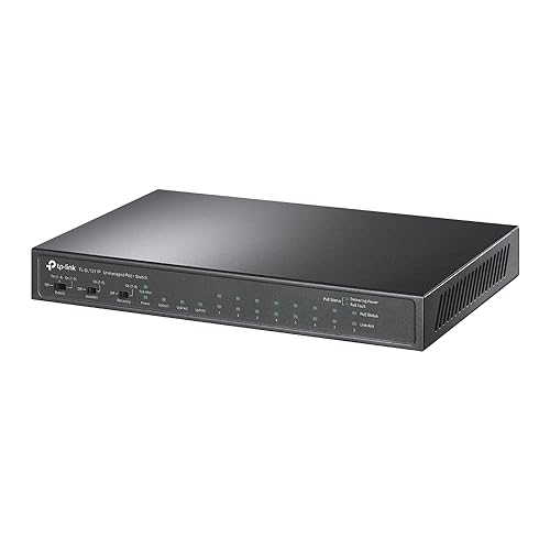 TP-Link 8-Port 10/100Mbps + 3-Port Gigabit Desktop Switch with 8-Port PoE+(TL-SL1311P) 11 Port w/ 8 PoE+ Port