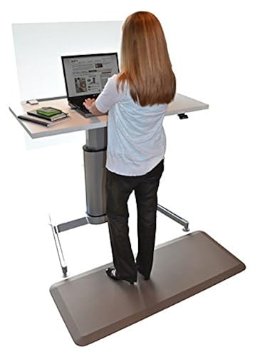 NewLife by GelPro Anti Fatigue Mat: Eco-Pro Foam Anti-Fatigue Comfort Mat - Standing Desk Pad - Professional Floor Mats for Commercial & Industrial Work - 24” x 36” Non Slip Ergonomic Mat - Black 36L x 24W x 0.8Th Black