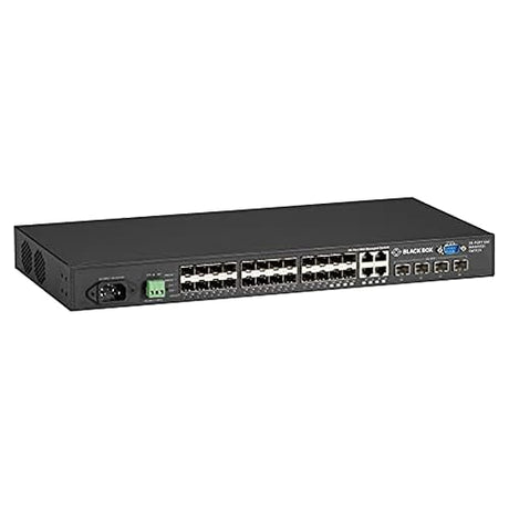 Black Box Network Services GIGABIT Managed ETHERNET SFP Fiber Switch - 28-Port