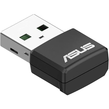 ASUS AX1800 Dual Band WiFi 6 USB Adapter, WiFi 6, 802.11ax, WPA3 Network Security, 5GHz Frequency Band, Compact Size (USB-AX55 Nano)