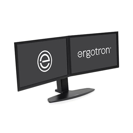 Ergotron – Neo-Flex Dual Monitor Stand for Desk, Double VESA Mount – for 2 Monitors Up to 24 Inches – Black