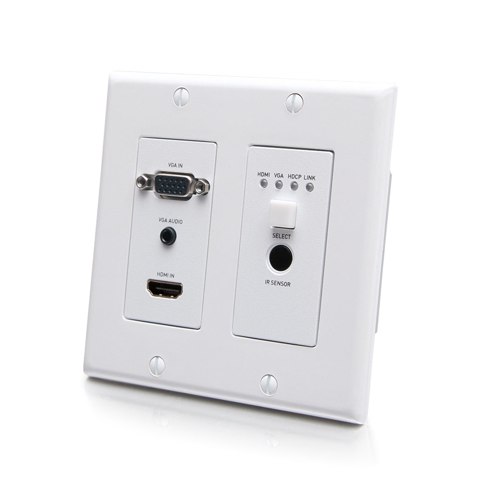 C2G 30017 HDBaseT HDMI VGA Wall Plate Transmitter