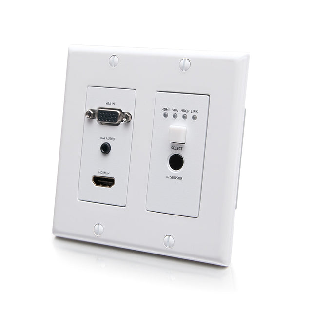 C2G 30017 HDBaseT HDMI VGA Wall Plate Transmitter