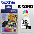 Brother LC753PKS Ink Cartridge Cyan, Magenta, Yellow