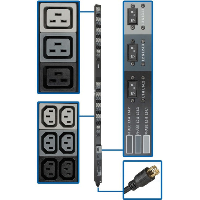 Tripp Lite PDU 3-Phase Basic 208/120V 8.6kW 36 C13