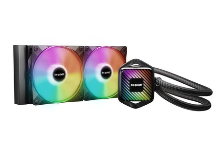 bequiet! PURE LOOP 3 LX 240mm Black CPU liquid cooler for heavily overclocked systems  2x Light Wings LX PWM high-speed fans  Daisy chained PWM fans  Unique ARGB cooling block with customization