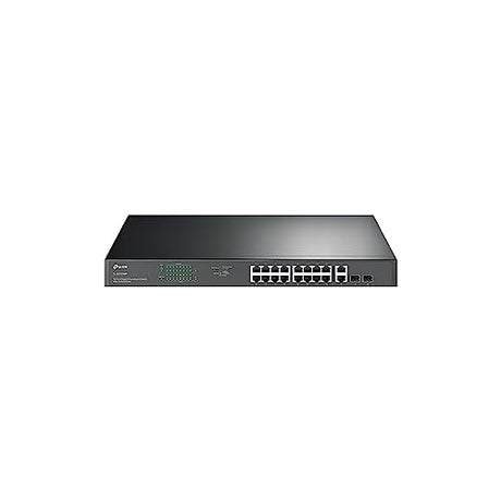 ?TP-Link TP-Link TL-SG1218MP 16 Port Gigabit PoE Switch 16 PoE+ Ports @250W, W/ 2 Uplink Gigabit Ports + 2 Combo SFP Slots Plug & Play Sturdy Metal Rack-mountable