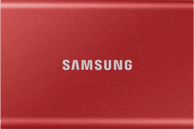 Samsung Solid State Drive Portable Ssd T7 1tb Usb3.2 Gen2 Red Retail