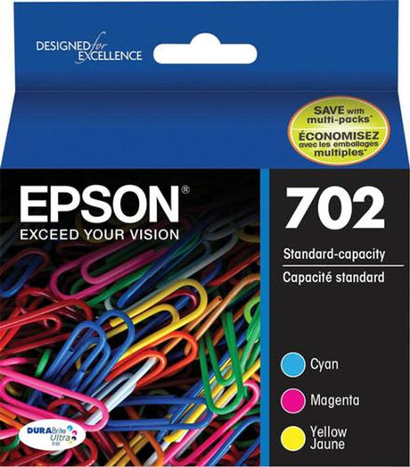 Epson DURABrite Ultra T702 Original Ink Cartridge - Cyan, Magenta, Yellow