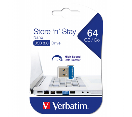 Verbatim Store 'n' Stay NANO - USB Flash Drive - 64 GB