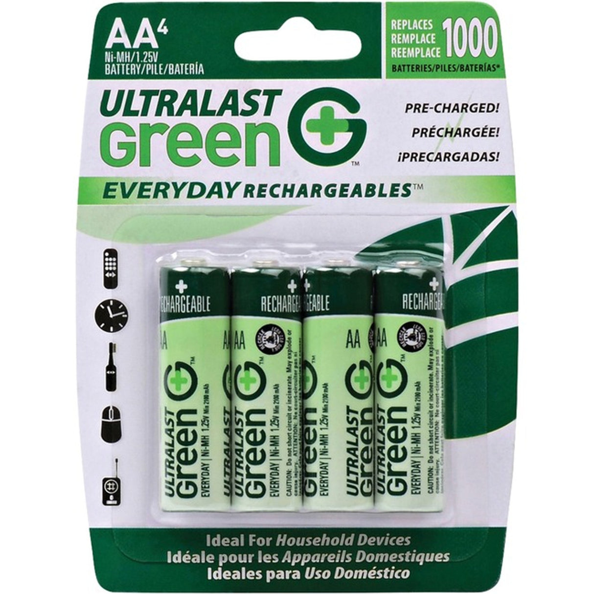 UltraLast Green Dantona ULGED4AA - Battery - AA - NiMH X 4
