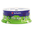 Verbatim CD-RW 12x 700 MB/80 Minute Disc 25-Pack Spindle