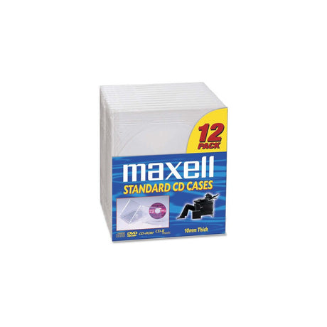 Maxell CD/DVD Clear Plastic Jewel Cases CD-360 - 1