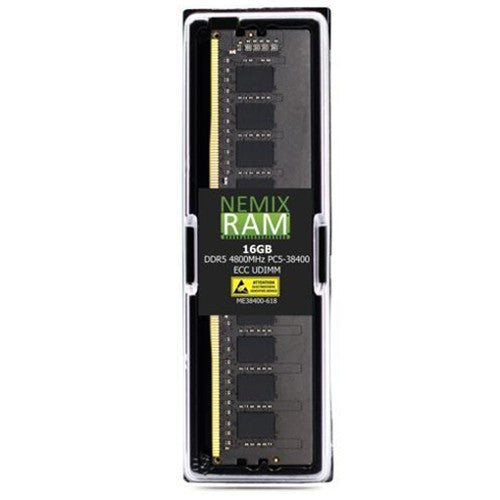 Lenovo ThinkSystem 16GB TruDDR5 4800MHz (1Rx8) ECC UDIMM - For Server - 16 GB - DDR5-4800/PC5-38400 TruDDR5 - 4800 MHz Single-rank Memory - ECC - Unbuffered - 288-pin - DIMM