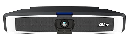 AVer VB130 4K Videobar with Built-in Adjstable Fill Light - Compact Conference Room Camera for Virtual Video Conferencing - with Microphone and Speakers - Mountable Professional Webcam (Renewed)