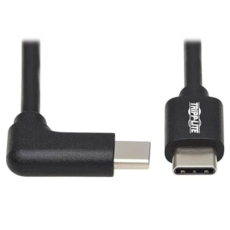 Tripp Lite USB C Charging Cable USB 2.0 M/M 60W PD Charging Right-Angle 2M (U040-02M-C-RA)