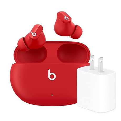 Beats Studio Buds in Red with Apple 20W USB-C Power Adapter