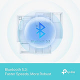TP-Link USB Bluetooth Adapter for PC, Bluetooth 5.3 Dongle (UB500 Plus) - Long Range, Adjustable Antenna, Supports Windows 11/10/8.1/7 for Desktop, Laptop, Mouse, Keyboard, and More.