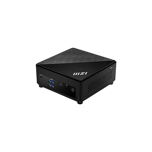 MSI Cubi 5 12M, 0.7L Mini PC, Intel Core i5-1235U, WiFi 6, BT 5.2, Duel  LAN, Thunderbolt Type C, Black, Non-OS (12M-015BUS): Cubi 5 (BLK)