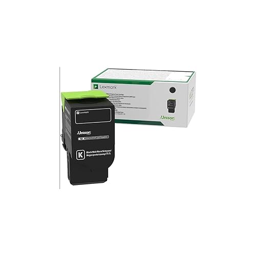 Lexmark Black Return Program Toner Cartridge for US Government, 1000 Yield (80C00KG)